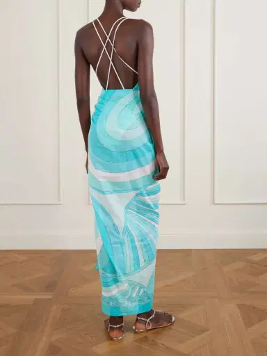 PUCCI Printed Cotton-voile Pareo | Thumbnail 4 PUCCI Printed Cotton-voile Pareo | Thumbnail 4