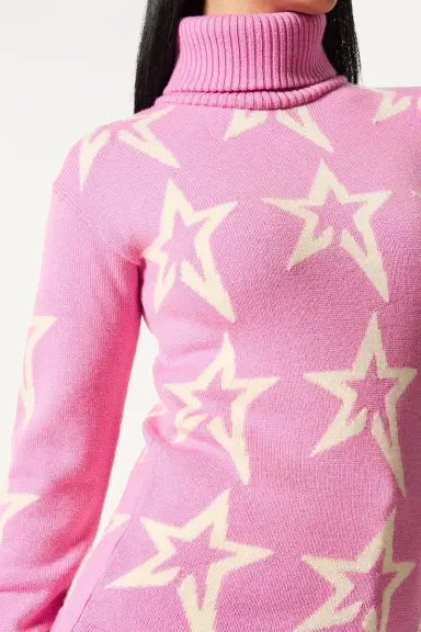 Perfect Moment Star Dust Sweater - Lilac White | Thumbnail 4 Perfect Moment Star Dust Sweater - Lilac White | Thumbnail 4