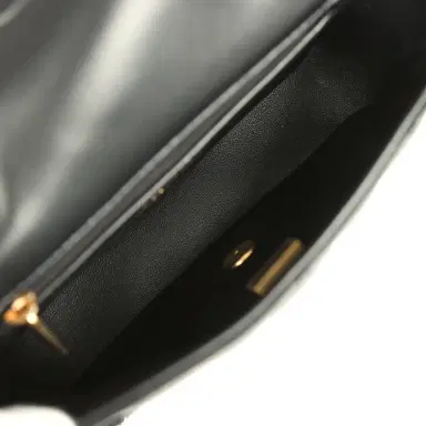 Chanel Chanel Mini Shearling Flap Bag Black Lambskin Brushed Gold Hardware | Thumbnail 8 Chanel Chanel Mini Shearling Flap Bag Black Lambskin Brushed Gold Hardware | Thumbnail 8