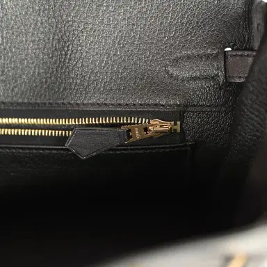 HERMÈS Hermes Birkin 25 Black Volupto Gold Hardware | Thumbnail 9 HERMÈS Hermes Birkin 25 Black Volupto Gold Hardware | Thumbnail 9