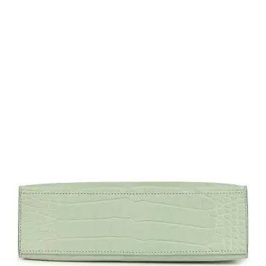 HERMÈS Hermes Kelly Pochette Vert D'Eau Matte Alligator Gold Hardware | Thumbnail 6 HERMÈS Hermes Kelly Pochette Vert D'Eau Matte Alligator Gold Hardware | Thumbnail 6
