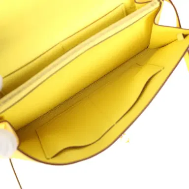 HERMÈS Hermes Kelly To Go Wallet Jaune Citron Ostrich Rose Gold Hardware | Thumbnail 10 HERMÈS Hermes Kelly To Go Wallet Jaune Citron Ostrich Rose Gold Hardware | Thumbnail 10