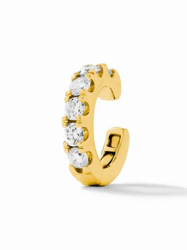 Beatriz Werebe Jumbo Yellow Gold Diamond Ear Cuff | Thumbnail 1 Beatriz Werebe Jumbo Yellow Gold Diamond Ear Cuff | Thumbnail 1