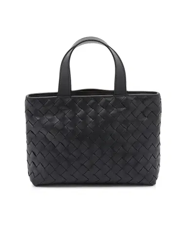 Bottega Veneta Men's Mini Intrecciato Leather Zip Tote Bag | Thumbnail 1 Bottega Veneta Men's Mini Intrecciato Leather Zip Tote Bag | Thumbnail 1