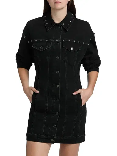 RAILS Women's Ladera Studded Denim Mini-Shirtdress | Thumbnail 3 RAILS Women's Ladera Studded Denim Mini-Shirtdress | Thumbnail 3