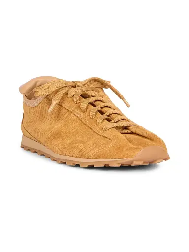 Jacquemus Women's Les Tennis Textured Suede Sneakers - Camel | Thumbnail 2 Jacquemus Women's Les Tennis Textured Suede Sneakers - Camel | Thumbnail 2