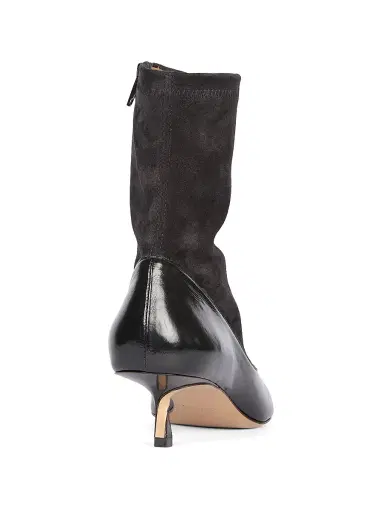 Jacquemus Women's Les Bottines Tourni 45MM Leather-Suede Sock Boots - Black | Thumbnail 3 Jacquemus Women's Les Bottines Tourni 45MM Leather-Suede Sock Boots - Black | Thumbnail 3