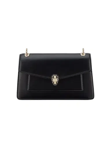 BVLGARI Women's Serpenti Forever Leather Shoulder Bag - Black | Thumbnail 1 BVLGARI Women's Serpenti Forever Leather Shoulder Bag - Black | Thumbnail 1