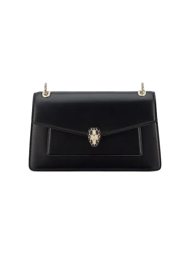 Women's Serpenti Forever Leather Shoulder Bag - Black Women's Serpenti Forever Leather Shoulder Bag - Black