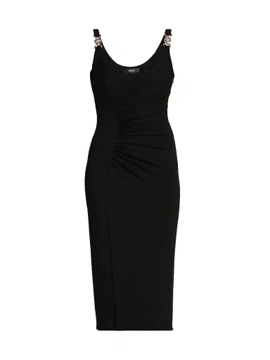 Versace Women's Stretch Crepe Jersey Bodycon Midi-Dress - Black - Size 12 | Thumbnail 1 Versace Women's Stretch Crepe Jersey Bodycon Midi-Dress - Black - Size 12 | Thumbnail 1