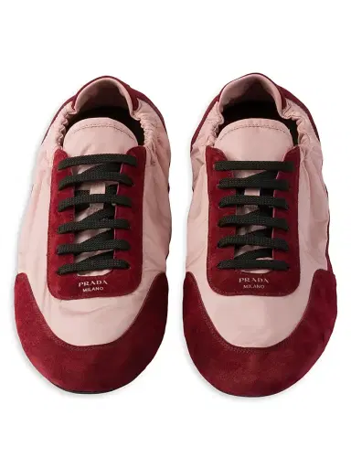 Prada Women's Collapse Suede Low-Top Sneakers - Blue Multicolor | Thumbnail 7 Prada Women's Collapse Suede Low-Top Sneakers - Blue Multicolor | Thumbnail 7