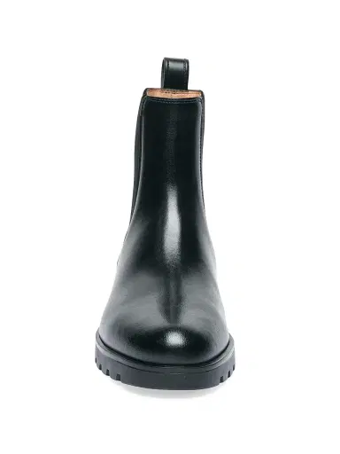 Santoni Women's Jean Leather Chelsea Booties - Black - Size 12 | Thumbnail 3 Santoni Women's Jean Leather Chelsea Booties - Black - Size 12 | Thumbnail 3