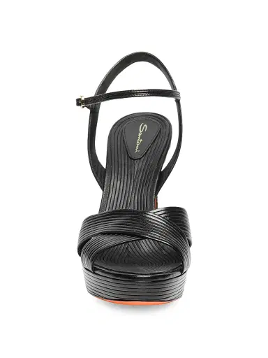 Santoni Women's Laureen 100MM Leather Sandals | Thumbnail 3 Santoni Women's Laureen 100MM Leather Sandals | Thumbnail 3