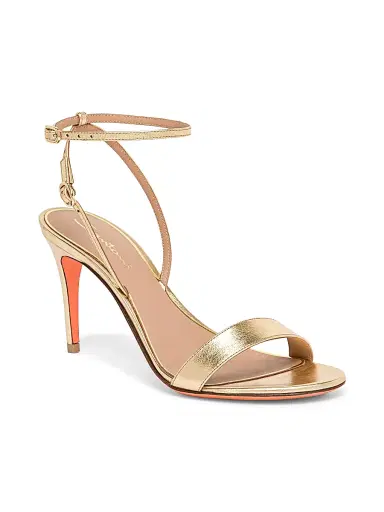 Santoni Women's 40MM Patent Leather Sandals - Gold - Size 9.5 | Thumbnail 2 Santoni Women's 40MM Patent Leather Sandals - Gold - Size 9.5 | Thumbnail 2
