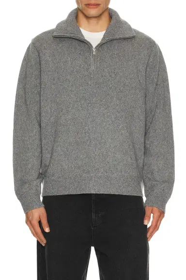 FRAME Wool Zip Sweater | Thumbnail 1 FRAME Wool Zip Sweater | Thumbnail 1