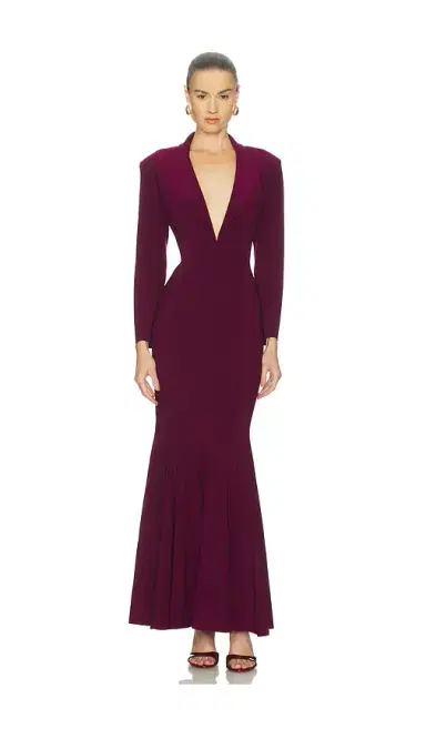 Norma Kamali Single Breasted Fishtail Gown | Thumbnail 2 Norma Kamali Single Breasted Fishtail Gown | Thumbnail 2
