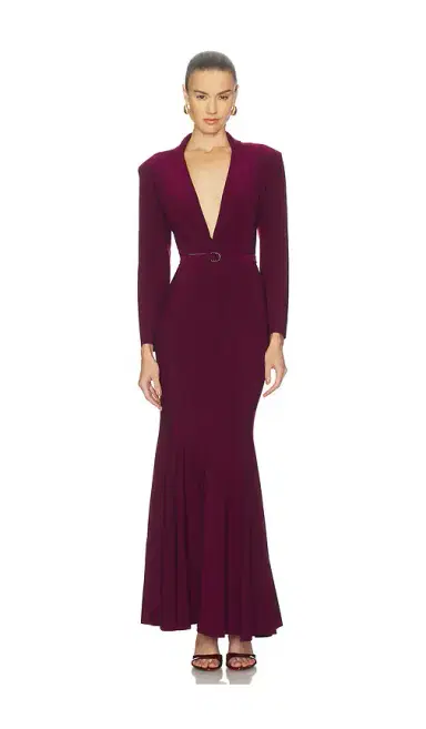 Norma Kamali Single Breasted Fishtail Gown | Thumbnail 1 Norma Kamali Single Breasted Fishtail Gown | Thumbnail 1