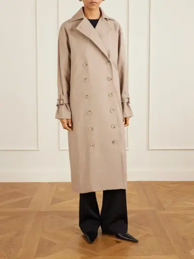 TOTEME Signature Double-breasted Cotton-blend Gabardine Trench Coat | Thumbnail 3 TOTEME Signature Double-breasted Cotton-blend Gabardine Trench Coat | Thumbnail 3