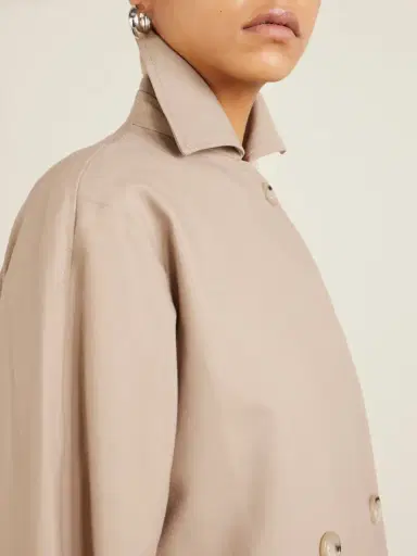 TOTEME Signature Double-breasted Cotton-blend Gabardine Trench Coat | Thumbnail 5 TOTEME Signature Double-breasted Cotton-blend Gabardine Trench Coat | Thumbnail 5