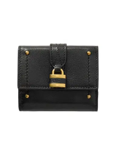 Chloé Paddington Embellished Textured-leather Cardholder | Thumbnail 1 Chloé Paddington Embellished Textured-leather Cardholder | Thumbnail 1