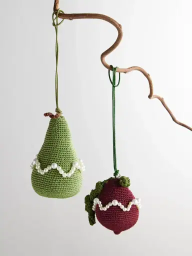 Gohar World Embellished Crocheted Cotton Bag Charm | Thumbnail 2 Gohar World Embellished Crocheted Cotton Bag Charm | Thumbnail 2