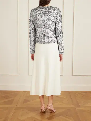 Elie Saab Studded And Crystal-embellished Cady Jacket | Thumbnail 4 Elie Saab Studded And Crystal-embellished Cady Jacket | Thumbnail 4