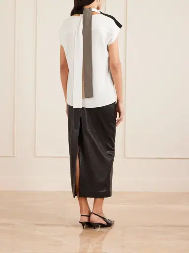 Proenza Schouler Elsa Asymmetric Crepe Top | Thumbnail 4 Proenza Schouler Elsa Asymmetric Crepe Top | Thumbnail 4