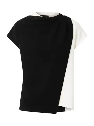 Proenza Schouler Elsa Asymmetric Crepe Top | Thumbnail 1 Proenza Schouler Elsa Asymmetric Crepe Top | Thumbnail 1