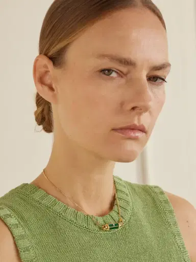 Marie Lichtenberg Baby Locket 18-karat Gold, Malachite And Diamond Necklace | Thumbnail 5 Marie Lichtenberg Baby Locket 18-karat Gold, Malachite And Diamond Necklace | Thumbnail 5