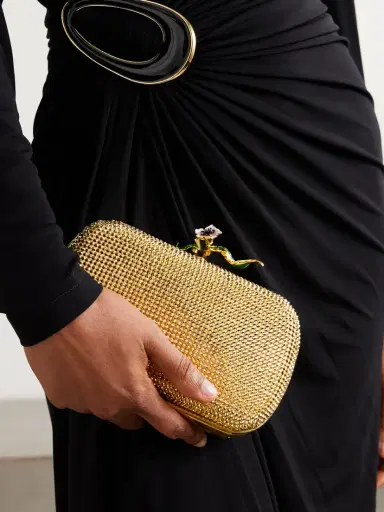 Bottega Veneta Knot Embellished Metallic Leather Clutch | Thumbnail 2 Bottega Veneta Knot Embellished Metallic Leather Clutch | Thumbnail 2