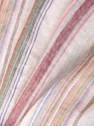 Emporio Sirenuse Denia Belted Striped Linen Vest | Thumbnail 4 Emporio Sirenuse Denia Belted Striped Linen Vest | Thumbnail 4