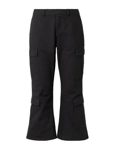 Balenciaga Cropped Paneled Cotton-ripstop Flared Cargo Pants | Thumbnail 1 Balenciaga Cropped Paneled Cotton-ripstop Flared Cargo Pants | Thumbnail 1