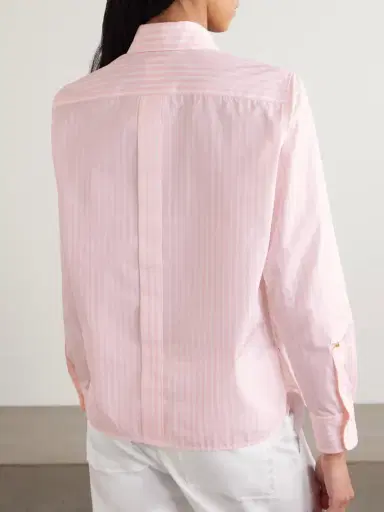 Max Mara Striped Cotton-poplin Shirt | Thumbnail 4 Max Mara Striped Cotton-poplin Shirt | Thumbnail 4