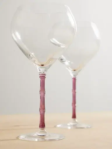 La DoubleJ Bamboo Balloon Set Of Two Crystal Glasses | Thumbnail 3 La DoubleJ Bamboo Balloon Set Of Two Crystal Glasses | Thumbnail 3