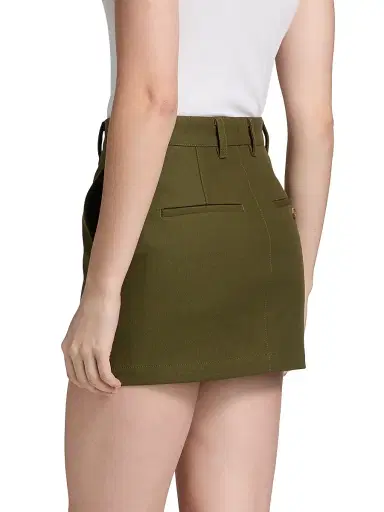 Wardrobe.NYC Women's Drill Cotton Twill Miniskirt - Military - Size Large | Thumbnail 5 Wardrobe.NYC Women's Drill Cotton Twill Miniskirt - Military - Size Large | Thumbnail 5