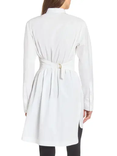 Alaïa Women's Poplin Wrap Mini-Shirtdress | Thumbnail 5 Alaïa Women's Poplin Wrap Mini-Shirtdress | Thumbnail 5