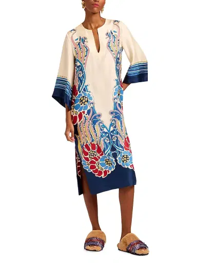 La DoubleJ Women's The Kaftan Placée - Lemuria Placee Blue | Thumbnail 3 La DoubleJ Women's The Kaftan Placée - Lemuria Placee Blue | Thumbnail 3