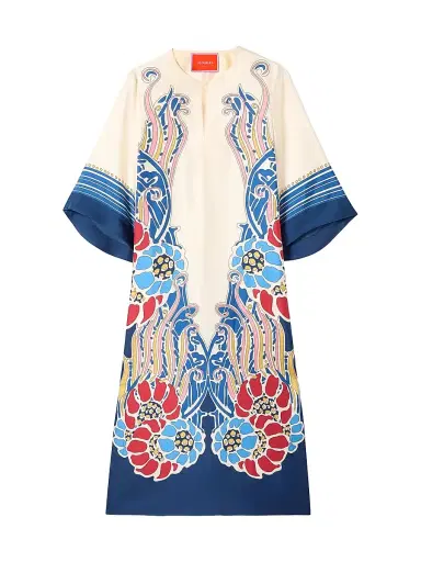 La DoubleJ Women's The Kaftan Placée - Lemuria Placee Blue | Thumbnail 1 La DoubleJ Women's The Kaftan Placée - Lemuria Placee Blue | Thumbnail 1