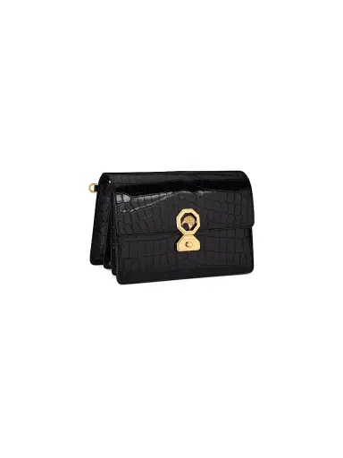 Stefano Ricci Men's Croc Pouch - Black | Thumbnail 3 Stefano Ricci Men's Croc Pouch - Black | Thumbnail 3
