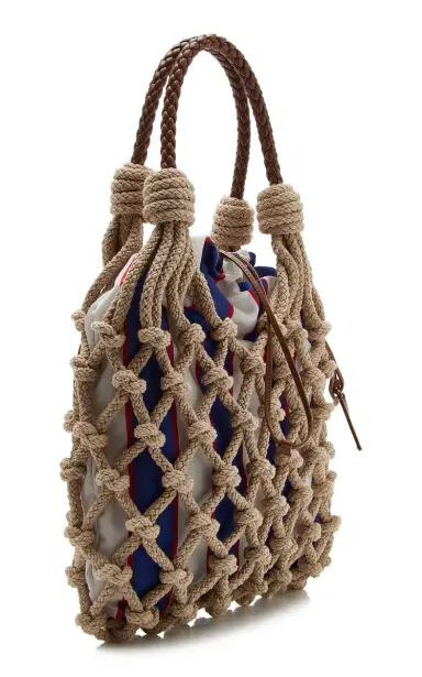 Prada Noué Cotton Macramé Bag | Thumbnail 3 Prada Noué Cotton Macramé Bag | Thumbnail 3