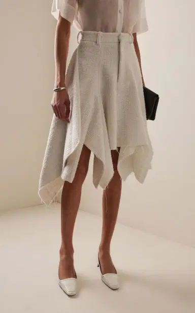 Niccolò Pasqualetti Nave Bouclé Tweed Midi Skort | Thumbnail 3 Niccolò Pasqualetti Nave Bouclé Tweed Midi Skort | Thumbnail 3