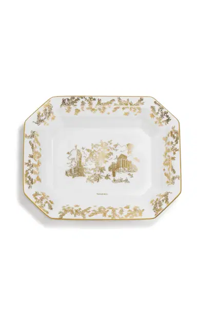 Tiffany & Co. Exclusive Toile China Platter - Metallic | Thumbnail 1 Tiffany & Co. Exclusive Toile China Platter - Metallic | Thumbnail 1