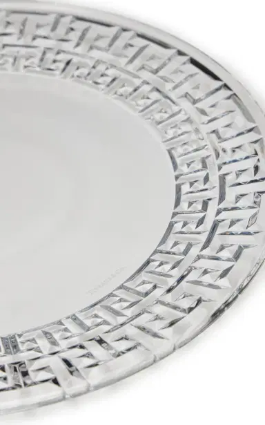 Tiffany & Co. Exclusive Tiffany T True Round Crystal Platter - Clear | Thumbnail 2 Tiffany & Co. Exclusive Tiffany T True Round Crystal Platter - Clear | Thumbnail 2