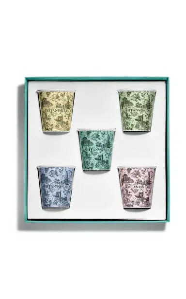 Tiffany & Co. Exclusive Set-of-Five Toile China Coffee Cups - Multi | Thumbnail 3 Tiffany & Co. Exclusive Set-of-Five Toile China Coffee Cups - Multi | Thumbnail 3