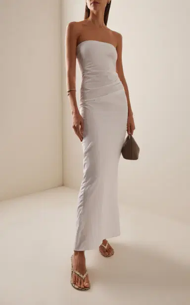 ANEMOS Nadege Strapless Midi Dress | Thumbnail 2 ANEMOS Nadege Strapless Midi Dress | Thumbnail 2