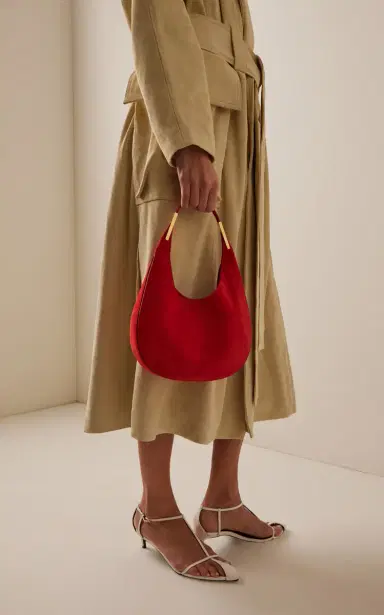 Savette The Small Suede Florence Hobo Bag | Thumbnail 3 Savette The Small Suede Florence Hobo Bag | Thumbnail 3