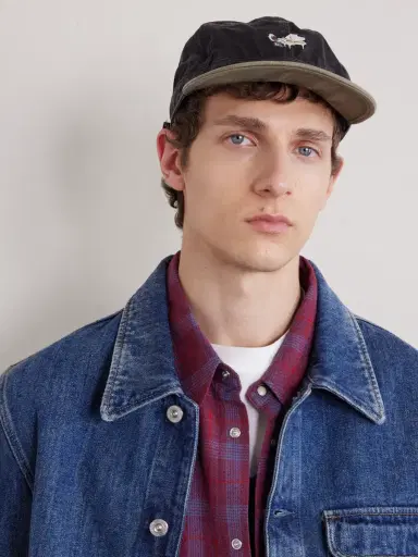 KAPITAL Life Scherzo Chino Brimfield Embroidered Cotton-Twill Cap - Men | Thumbnail 3 KAPITAL Life Scherzo Chino Brimfield Embroidered Cotton-Twill Cap - Men | Thumbnail 3