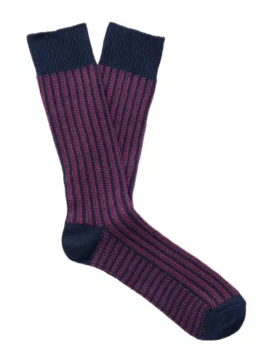 MR P. Striped Cotton-Blend Socks - Men | Thumbnail 1 MR P. Striped Cotton-Blend Socks - Men | Thumbnail 1
