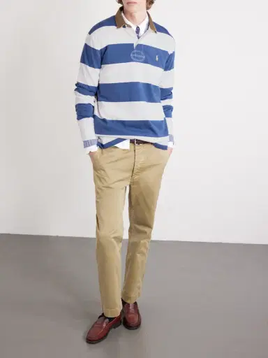 Polo Ralph Lauren Logo-Embroidered Striped Cotton-Jersey Rugby Shirt - Men | Thumbnail 2 Polo Ralph Lauren Logo-Embroidered Striped Cotton-Jersey Rugby Shirt - Men | Thumbnail 2