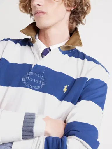 Polo Ralph Lauren Logo-Embroidered Striped Cotton-Jersey Rugby Shirt - Men | Thumbnail 5 Polo Ralph Lauren Logo-Embroidered Striped Cotton-Jersey Rugby Shirt - Men | Thumbnail 5